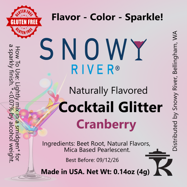 Snowy River Lavender Cocktail Glitter, cocktail glitter, natural