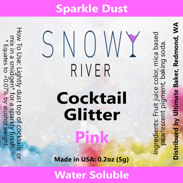 Snowy River Baby Pink Cocktail Glitter