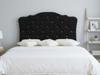 Elevate your bedroom decor with the Esupasaver Bourges Wall Mount Headboard Panel. Its curved shape and deep buttoned accents add elegance and comfort