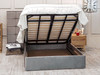 Esupasaver Helsinki Gas Lift Ottoman Storage Bed Frame, featuring a large headboard and side panels