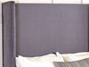 Elevate your bedroom decor with the Esupasaver Scarlett Wall Mount Headboard Panel. Its elegant wing design adds a touch of sophistication to any space