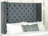 Elevate your bedroom decor with the Esupasaver Camila Wall Mount Headboard Panel. Its deep buttoned wing design adds elegance and comfort to any space.