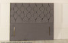  Christina Chesterfield Design Upholstered Floor Standing Headboard  Charcoal Smooth Velvet