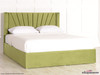 Sawyer Ottoman Wing Bed Olive Smooth Velvet