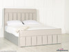 kendall ottoman bed silver smooth velvet