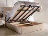 Discover the Esupasaver Astrid ottoman curve wing bed, featuring elegant accent lines and a low footboard for a stylish and cozy bedroom upgrade.