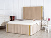  Elevate your bedroom with the Esupasaver Faith Deep Storage Ottoman Bed. Featuring chic gold accents, it combines style and functionality effortlessly.