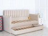 Discover the Esupasaver Orla Upholstered Daybed, featuring a stylish design and a convenient pull-out trundle bed for extra sleeping space. Perfect for any room! Discover the Esupasaver Orla Upholstered Daybed, featuring a stylish design and a convenient pull-out trundle bed for extra sleeping space. Perfect for any room!