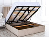 Discover the Esupasaver Danica ottoman storage bed, featuring clean accent lines and a low footboard for a stylish and functional bedroom solution.