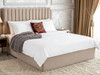 Discover the Esupasaver Danica ottoman storage bed, featuring clean accent lines and a low footboard for a stylish and functional bedroom solution.