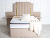 Discover the Esupasaver Beautiful Louisa Deep Storage Ottoman Bed Frame, featuring an extra high headboard and built-in bedside tables for ultimate style and functionality.