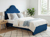 Elevate your bedroom with the Esupasaver Raelyn Upholstered Bed. Choose from luxurious fabrics and enjoy the sturdy design with a curved headboard, crafted in the UK.