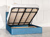 Esupasaver Zehra Gas Lift Ottoman Wing Storage Bed Frame, featuring chic accent lines