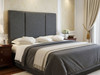 Discover the elegance of Esupasaver County bed headboard with stylish accent lines. Transform your bedroom into a sophisticated retreat today!