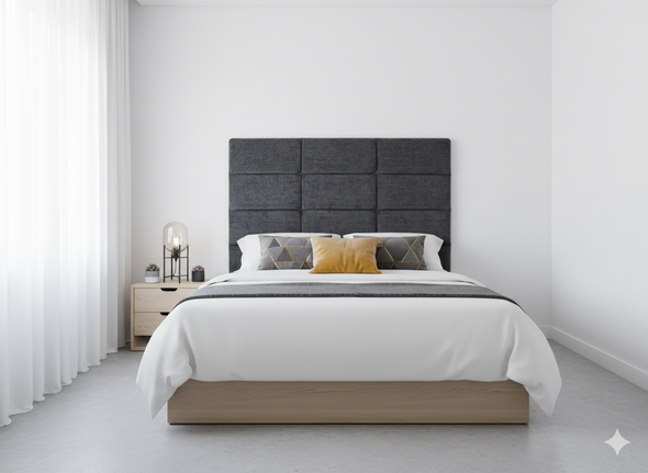 Elevate your bedroom decor with the Esupasaver Henley Wall Mount Headboard Panel, featuring deep buttoned accents for a touch of elegance and comfort. Elevate your bedroom decor with the Esupasaver Henley Wall Mount Headboard Panel, featuring deep buttoned accents for a touch of elegance and comfort.