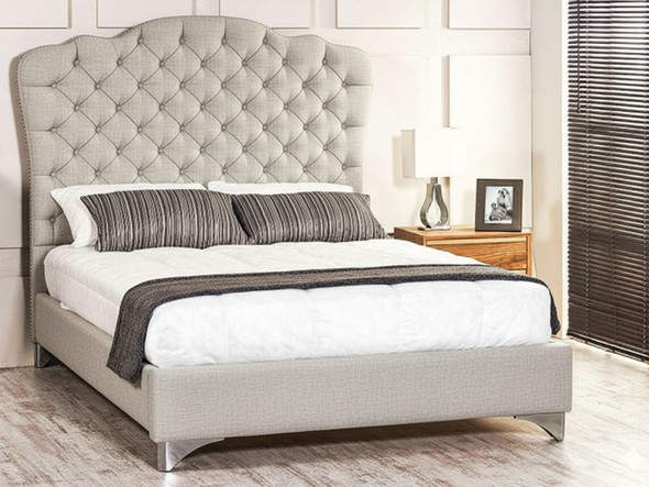 Discover the Esupasaver Stirling Upholstered Bed, featuring a stylish curved headboard, deep buttoning, and options for chrome or wooden feet. Discover the Esupasaver Stirling Upholstered Bed, featuring a stylish curved headboard, deep buttoning, and options for chrome or wooden feet.