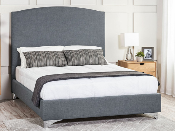 Esupasaver Alanya Upholstered Bed featuring a stylish curved headboard, available with chrome or wooden feet, and solid wood slats for ultimate support. Esupasaver Alanya Upholstered Bed featuring a stylish curved headboard, available with chrome or wooden feet, and solid wood slats for ultimate support.