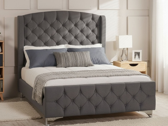 Tula Wing Back upholstered bed frame Tula Wing Back upholstered bed frame