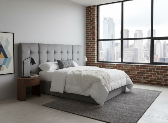 Esupasaver Helsinki Gas Lift Ottoman Storage Bed Frame, featuring a large headboard and side panels