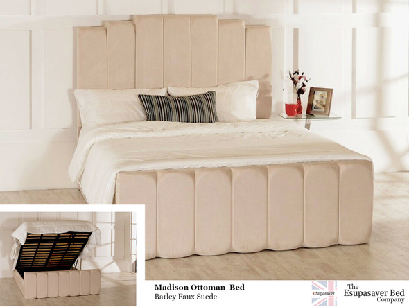Madison Ottoman Bed Barley Faux Suede