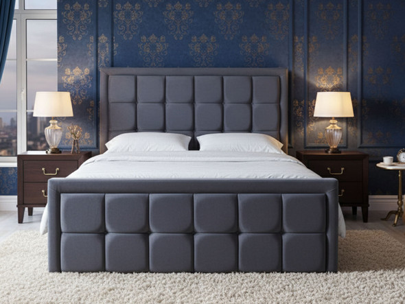 Elevate your bedroom with the Esupasaver Camila Gas Lift Ottoman Storage Bed Frame, designed with a chic boxed style and buttoned accents for added sophistication. Elevate your bedroom with the Esupasaver Camila Gas Lift Ottoman Storage Bed Frame, designed with a chic boxed style and buttoned accents for added sophistication.