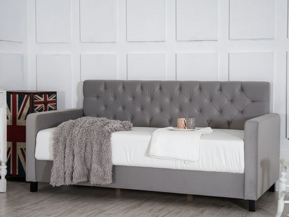 Discover the Stylish Ella Upholstered Daybed, perfect for cozy spaces. Elevate your decor with comfort and elegance in any room of your home Discover the Stylish Ella Upholstered Daybed, perfect for cozy spaces. Elevate your decor with comfort and elegance in any room of your home