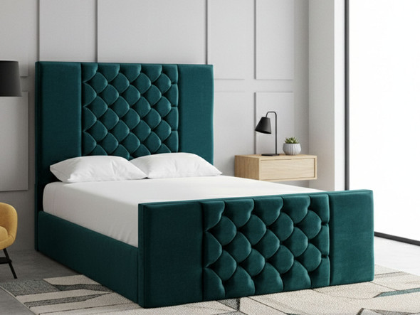 Discover the Esupasaver Zuri Ottoman Storage Bed, featuring deep buttoned panels and a stylish high footboard. Perfect for adding elegance and storage to your space!
