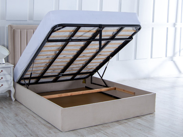 Transform your bedroom with the Esupasaver Nova Ottoman Storage Bed Frame, designed with chic border accents and a low footboard for a contemporary touch. Transform your bedroom with the Esupasaver Nova Ottoman Storage Bed Frame, designed with chic border accents and a low footboard for a contemporary touch.
