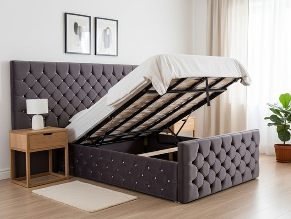 Discover the Avni Large Panel Upholstered Ottoman Storage Bed, featuring deep buttoning and a luxurious hotel-style headboard for ultimate comfort and elegance.
Discover the Avni Large Panel Upholstered Ottoman Storage Bed, featuring deep buttoning and a luxurious hotel-style headboard for ultimate comfort and elegance.