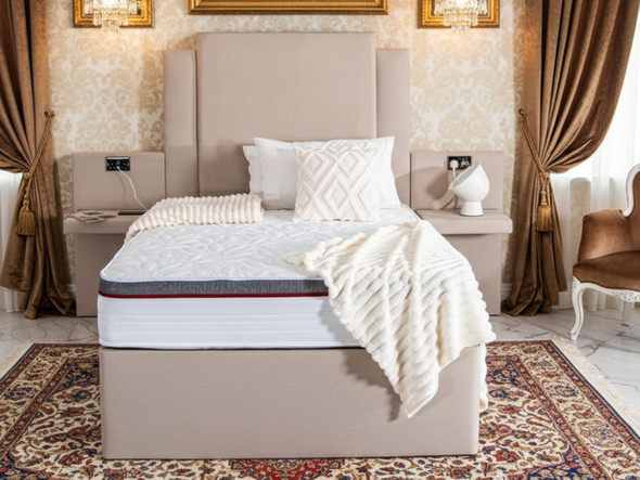 Discover the Esupasaver Beautiful Matilda Deep Storage Ottoman Bed Frame, featuring built-in bedside tables and USB sockets for ultimate convenience and style Discover the Esupasaver Beautiful Matilda Deep Storage Ottoman Bed Frame, featuring built-in bedside tables and USB sockets for ultimate convenience and style