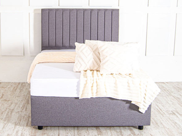 Elevate your sleep space with the Esupasaver Dayana Upholstered Bed. Crafted in the UK, it features luxurious fabrics and a sturdy design with a chic headboard. Elevate your sleep space with the Esupasaver Dayana Upholstered Bed. Crafted in the UK, it features luxurious fabrics and a sturdy design with a chic headboard.
