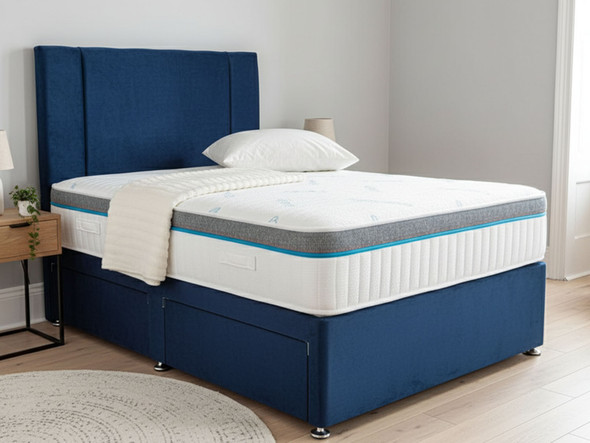 Esupasaver Complete Set Divan Bed Base,Esupasaver Aramis Memory Foam 2000 Pocket Sprung Mattress & Headboard Esupasaver Complete Set Divan Bed Base,Esupasaver Aramis Memory Foam 2000 Pocket Sprung Mattress & Headboard