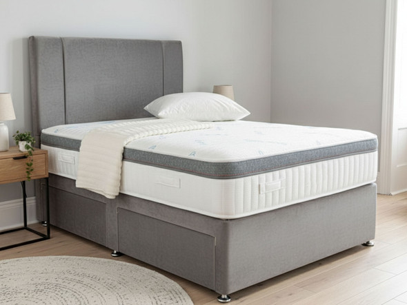 Esupasaver Complete Set Divan Bed Base,Esupasaver Aramis Memory Foam 2000 Pocket Sprung Mattress & Headboard Esupasaver Complete Set Divan Bed Base,Esupasaver Aramis Memory Foam 2000 Pocket Sprung Mattress & Headboard
