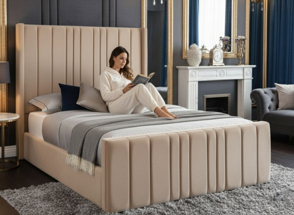 Esupasaver Beautiful Coralie Ottoman Storage Wing Bed Frame Esupasaver Beautiful Coralie Ottoman Storage Wing Bed Frame
