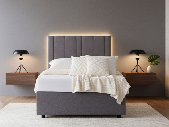 Elevate your sleep space with the Esupasaver Augustine Upholstered Bed. Crafted in the UK, it features luxurious fabrics and a sturdy design with a chic headboard. Elevate your sleep space with the Esupasaver Augustine Upholstered Bed. Crafted in the UK, it features luxurious fabrics and a sturdy design with a chic headboard.