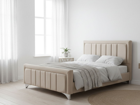 Discover the Esupasaver Amaranthe Upholstered Bed Frame, featuring a full border design, elegant accent lines, chrome feet, and sturdy wooden slats for ultimate comfort
Discover the Esupasaver Amaranthe Upholstered Bed Frame, featuring a full border design, elegant accent lines, chrome feet, and sturdy wooden slats for ultimate comfort