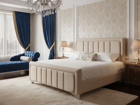 Discover the Esupasaver Amaranthe Upholstered Bed Frame, featuring a full border design, elegant accent lines, chrome feet, and sturdy wooden slats for ultimate comfort
Discover the Esupasaver Amaranthe Upholstered Bed Frame, featuring a full border design, elegant accent lines, chrome feet, and sturdy wooden slats for ultimate comfort