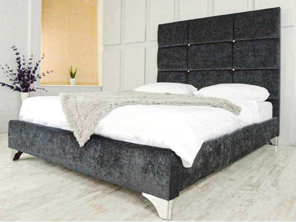Discover the Esupasaver Henley Upholstered Bed Frame, featuring a stylish accent lines headboard, low footboard, and options for chrome or wooden feet Discover the Esupasaver Henley Upholstered Bed Frame, featuring a stylish accent lines headboard, low footboard, and options for chrome or wooden feet