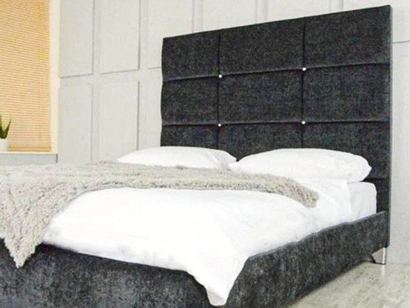Discover the Esupasaver Henley Upholstered Bed Frame, featuring a stylish accent lines headboard, low footboard, and options for chrome or wooden feet Discover the Esupasaver Henley Upholstered Bed Frame, featuring a stylish accent lines headboard, low footboard, and options for chrome or wooden feet