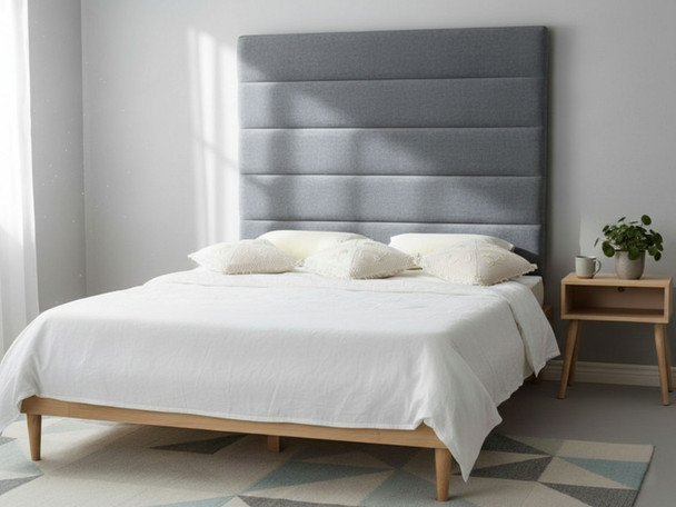 Elevate your bedroom decor with the Esupasaver Laura Wall Mount Headboard. Its sleek horizontal accent lines add a modern touch to any space. Elevate your bedroom decor with the Esupasaver Laura Wall Mount Headboard. Its sleek horizontal accent lines add a modern touch to any space.