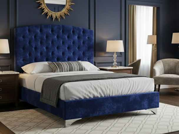 Discover the Esupasaver Omsk Bed Frame with a stylish curved headboard, deep buttoning, and customizable options for a perfect night's sleep
 Discover the Esupasaver Omsk Bed Frame with a stylish curved headboard, deep buttoning, and customizable options for a perfect night's sleep