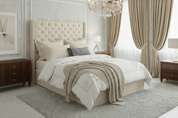 Esupasaver Quebec Gas Lift Ottoman Wing Storage Bed Frame