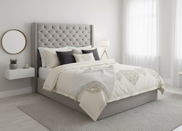 Esupasaver Quebec Gas Lift Ottoman Wing Storage Bed Frame