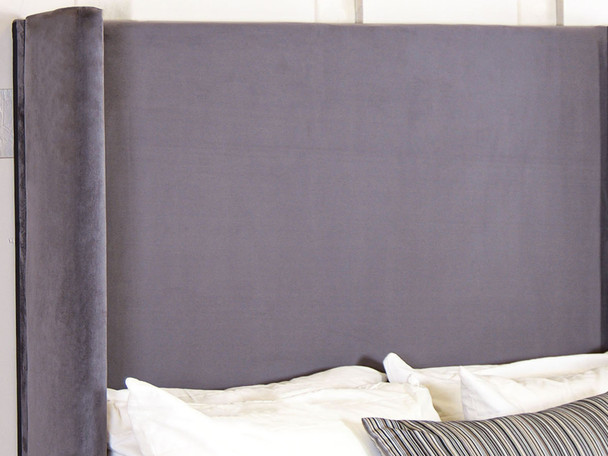 Elevate your bedroom decor with the Esupasaver Scarlett Wall Mount Headboard Panel. Its elegant wing design adds a touch of sophistication to any space