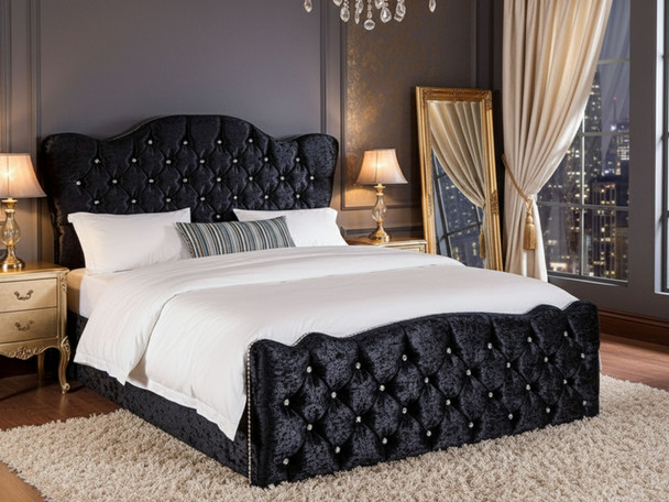 Elevate your bedroom with the Esupasaver Louis Gas Lift Ottoman Storage Bed Frame, available in exquisite fabrics and inspired by classic French design aesthetics. Elevate your bedroom with the Esupasaver Louis Gas Lift Ottoman Storage Bed Frame, available in exquisite fabrics and inspired by classic French design aesthetics.