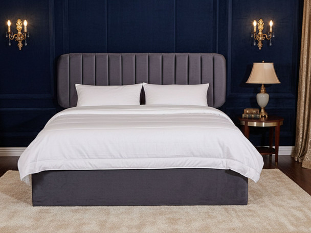 Discover the Esupasaver Luna Gas Lift Ottoman Storage Bed Frame, featuring a stylish curved headboard and accent lines for a modern touch in your bedroom. Discover the Esupasaver Luna Gas Lift Ottoman Storage Bed Frame, featuring a stylish curved headboard and accent lines for a modern touch in your bedroom.