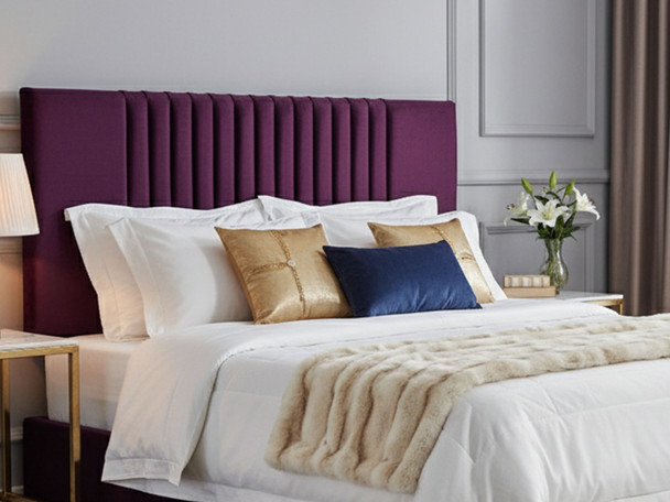 Discover the Esupasaver Annabella Bed Headboard, featuring elegant fluted accents that enhance your bedroom's style. Transform your space with this stunning piece.