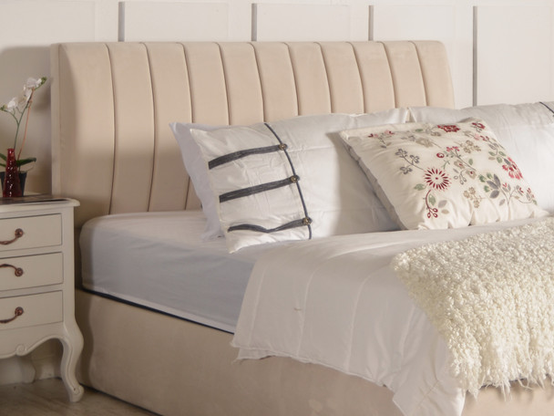 Discover the Esupasaver Annabeth Upholstered Ottoman Bed Frame, featuring stylish accent lines and a low footboard for a chic, modern bedroom upgrade. Discover the Esupasaver Annabeth Upholstered Ottoman Bed Frame, featuring stylish accent lines and a low footboard for a chic, modern bedroom upgrade.