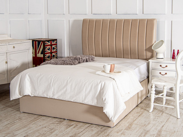 Discover the Esupasaver Annabeth Upholstered Ottoman Bed Frame, featuring stylish accent lines and a low footboard for a chic, modern bedroom upgrade. Discover the Esupasaver Annabeth Upholstered Ottoman Bed Frame, featuring stylish accent lines and a low footboard for a chic, modern bedroom upgrade.