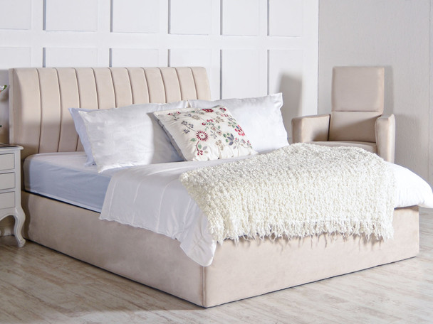 Discover the Esupasaver Annabeth Upholstered Ottoman Bed Frame, featuring stylish accent lines and a low footboard for a chic, modern bedroom upgrade. Discover the Esupasaver Annabeth Upholstered Ottoman Bed Frame, featuring stylish accent lines and a low footboard for a chic, modern bedroom upgrade.